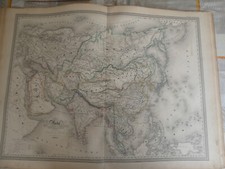 carte issue atlas universel dufour dyonnet 1860 asie