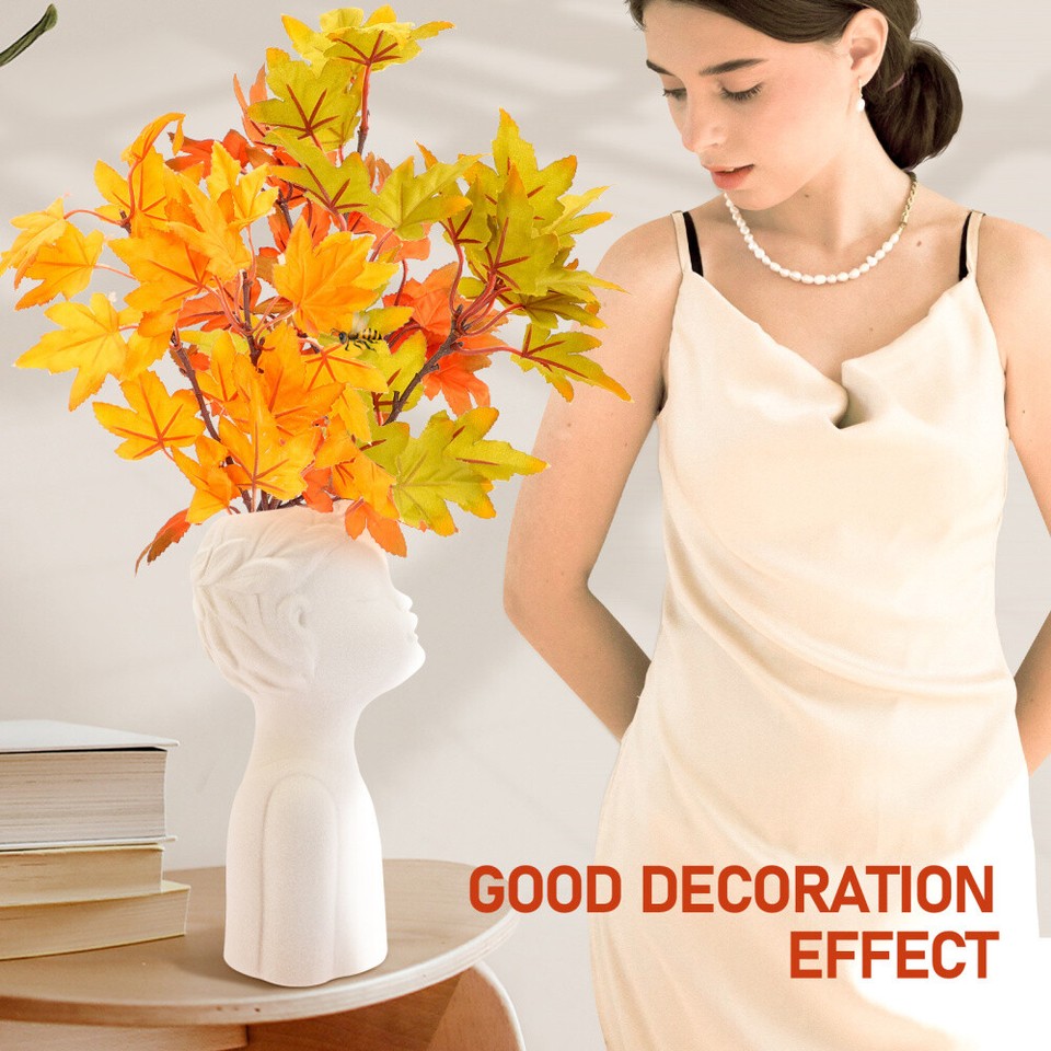 4 Pcs Simulated Maple Leaf Pick Fall Artificial Stems Decor eBay