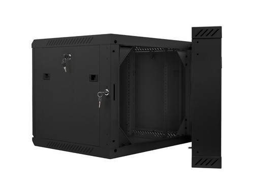 5901969403923 Lanberg WF02-6609-10B Rack 9U Wandmontiertes Regal Schwarz Lanberg - Bild 5 von 8