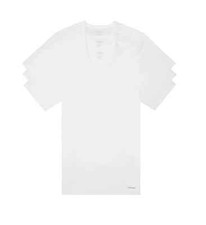 Image of Calvin Klein Men's 3-Pack Slim Fit All Cotton Short Sleeve Crew Neck T-Shirt Tee