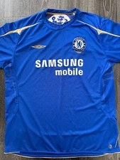 Original Authentic Umbro Chelsea 2005/2006 Home Shirt Mens XXL 2XL