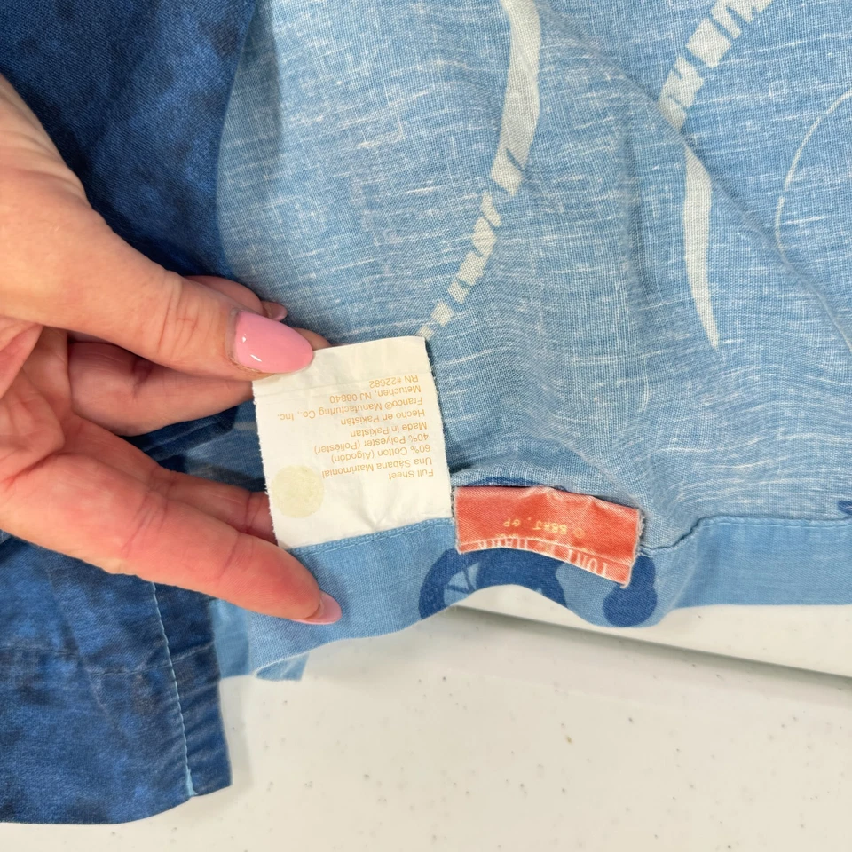 Tony Hawk Franco Sábana Plana Completa Azul Mezcla Algodón Skateboarding Foto 3 de 4