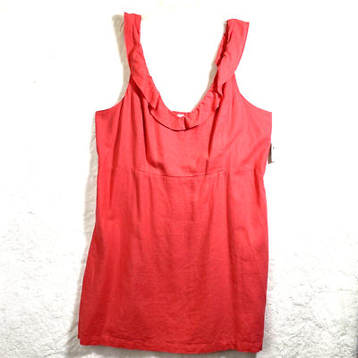 Old Navy Dress Size XXL Orange Linen Blend Scooped Neck Sleeveless Shirred Back | eBay Old Navy Dress Size XXL Orange Linen Blend Scooped Neck Sleeveless Shirred Back | eBay