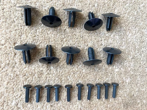 AUDI FRONT BUMPER GRILLE WHEEL ARCH LINING SIDE SKIRT TRIM CLIPS 10X