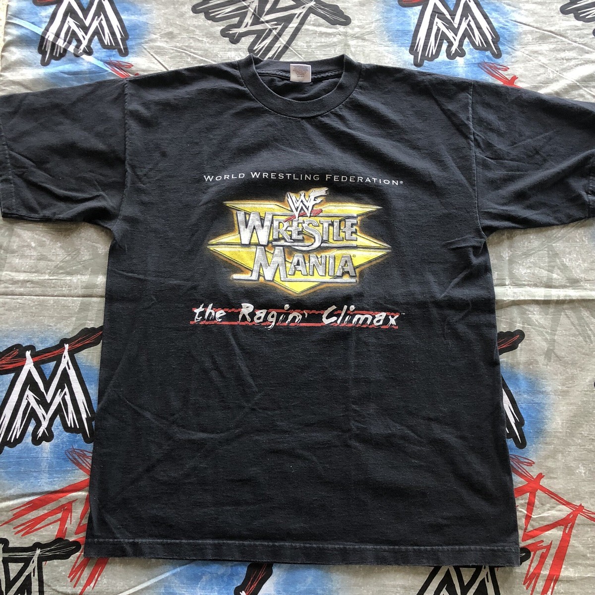 WWF Wrestlemania 15 Rage Party T-Shirt XL The Ragin Climax WWE 