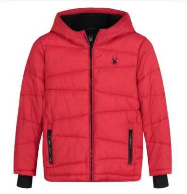クニッチ　43　美品　「RED　P」　アダプターなしジュピター 8 NEW W TAGS Spyder Big Boys Puffer Jacket in Red, Size XL (18