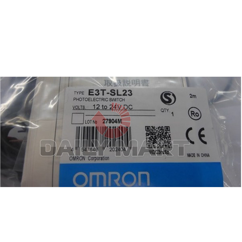 New Omron E3T-SL23 Limited Reflective Photoelectric Switch Sensor, 12-24VDC 2M