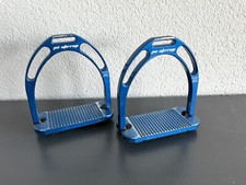 Aluminium Steigb&uuml;gel Sicherheitssteigb&uuml;gel SET - Blau-gebraucht - Nur 300g !!