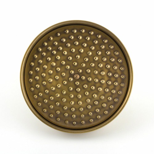 Antique Brass 8 inch Round Rainfall Shower Head Bathroom Shower Head - Picture 5 of 8