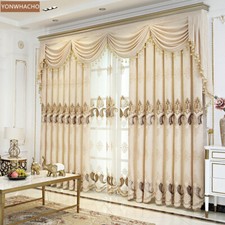 living room chenille embroidery coffee cloth blackout curtain Valance drape B237 living room chenille embroidery coffee cloth blackout curtain Valance drape B237