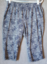 Lands' End Women's Floral Print Cropped Capri Pants — listing 4