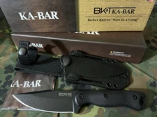KA-BAR BK18 BECKER HARPOON POINT Fixed Blade Knife 1095 (BLACK) Celcon® Sheath