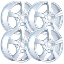 Set-4 Touren Tr9 18x8 5x1105x115 40mm Silver Wheels Rims 18 Inch Set-4 Touren Tr9 18x8 5x1105x115 40mm Silver Wheels Rims 18 Inch