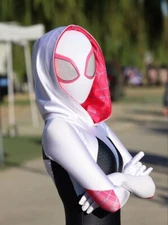 US Spider Girl Gwen Cosplay Suit Halloween Costume Spandex Gwen Stacy Jumpsuit