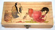 Shunga Erotik Schmuckdose Schatulle Bild Akt ...