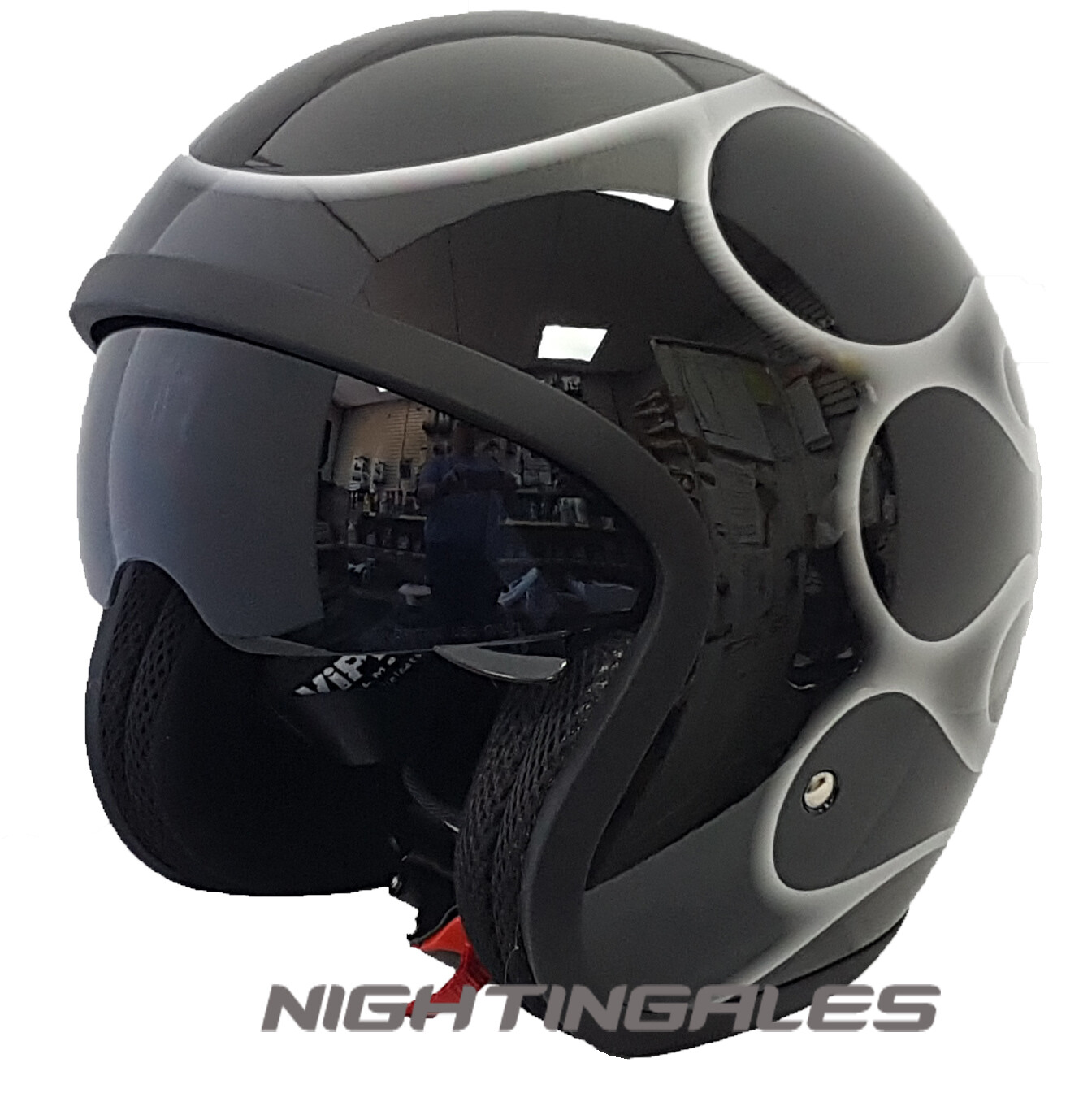 Viper RS-V06 Jorvik Open Face Jet Retro Scooter Motorcycle Helmet
