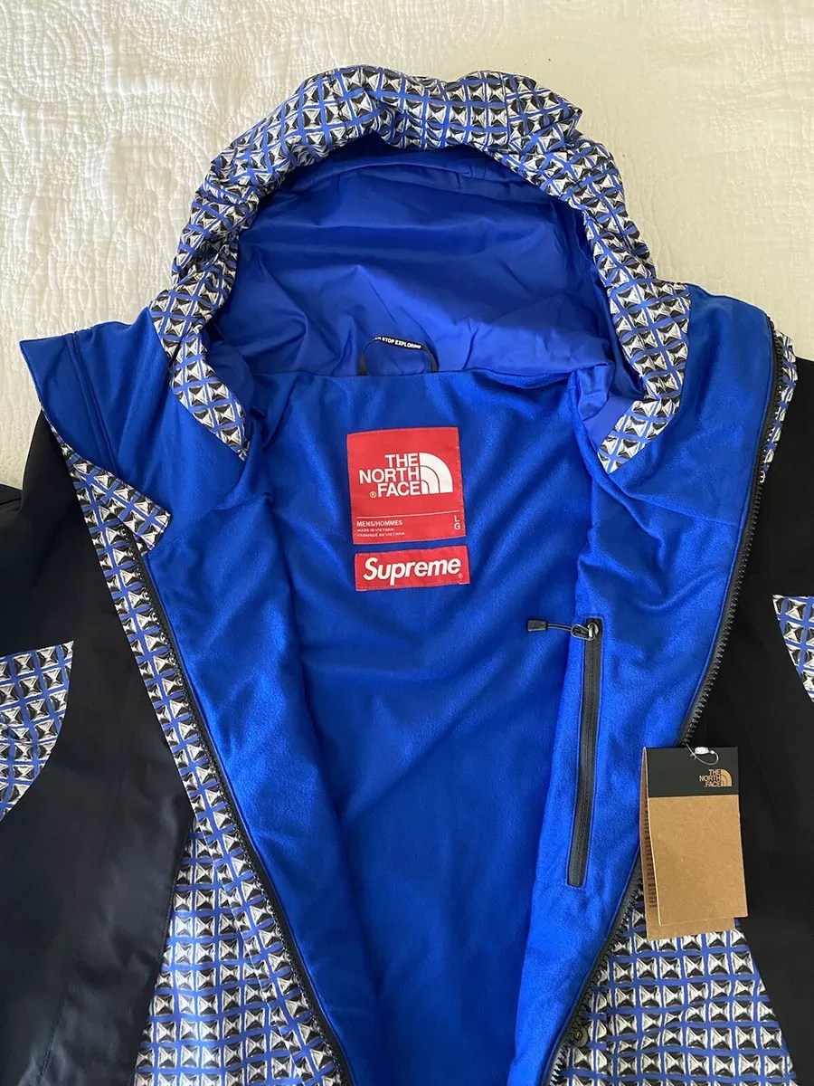 Supreme The North Face Studded Mountain Light Royal Blue Jacket (LARGE) Box  Logo