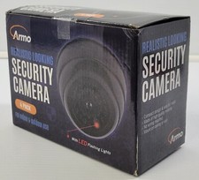Q Armo Realistic Looking Decoy Security Cameras - Set of 4 - Black - Battery