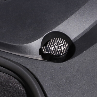 Real Carbon Fiber Wiper Water Tank Cap Trim Cover Fit for Corvette C8 2020-2024