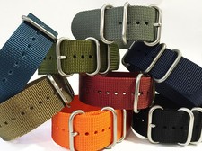 Panatime Ballistic Nylon Watch Strap w 3 Stainless Rings