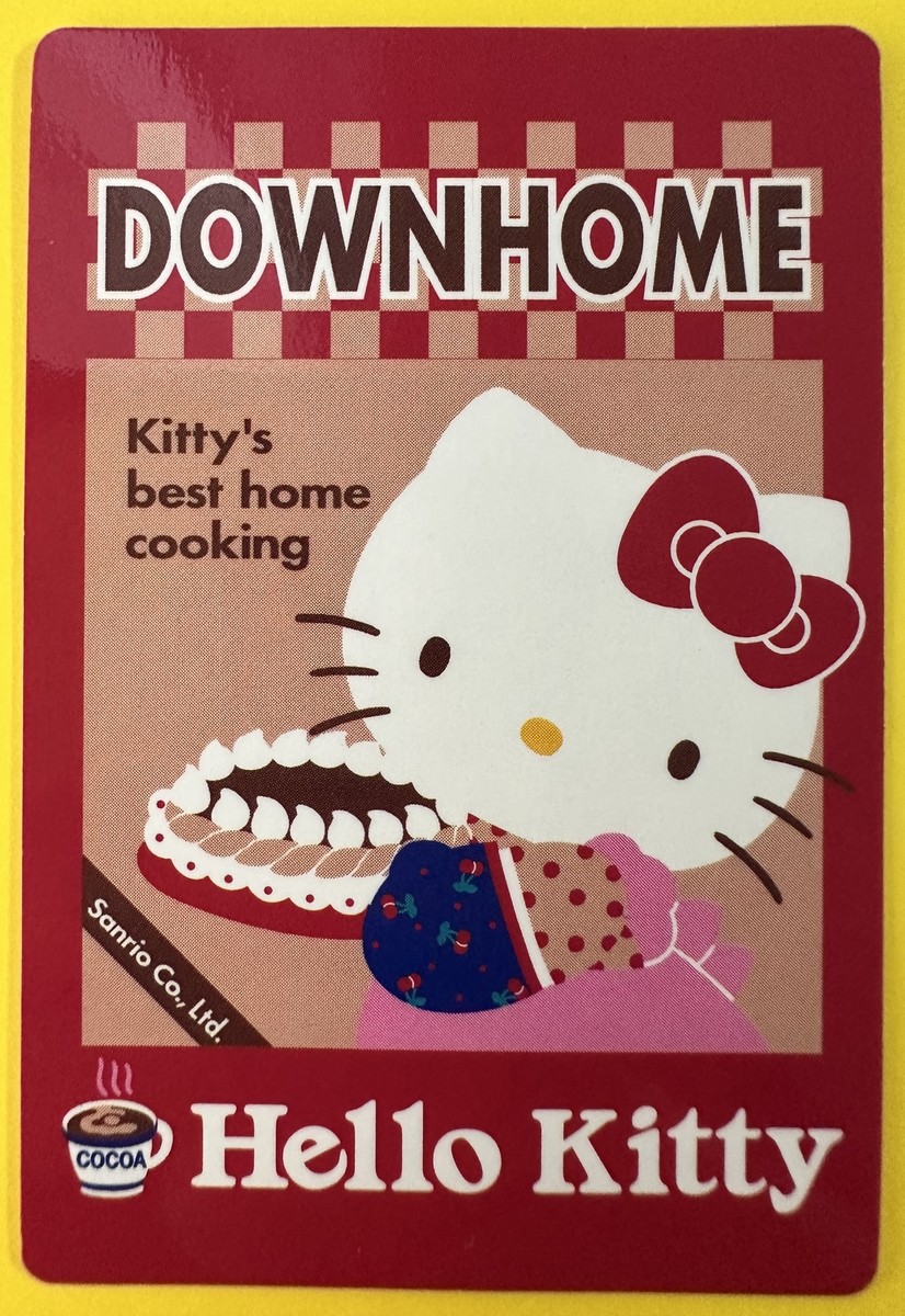 1985 country Hello Kitty Sanrio collector very rare trading card