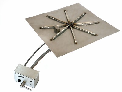 Brightstar Fires LPG Flaschengas Outdoor Feuerstelle Brenner Kit Quadratisch 18 kW UK
