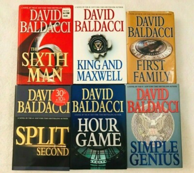 Lot 6 David Baldacci HC Book Complete Set Sean King and Michelle Maxwell Series