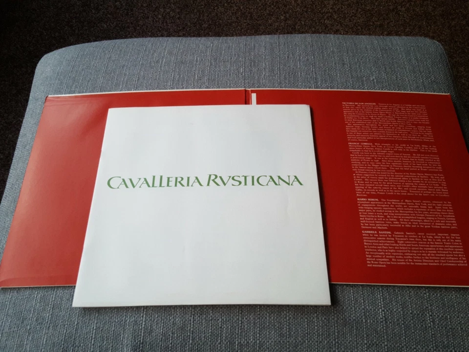 HMV SAN 108 / 9 WHITE/GOLD 1ST  CAVALLERIA RUSTICANA  FRANCO CORELLI  NR MINT - Image 3 of 4