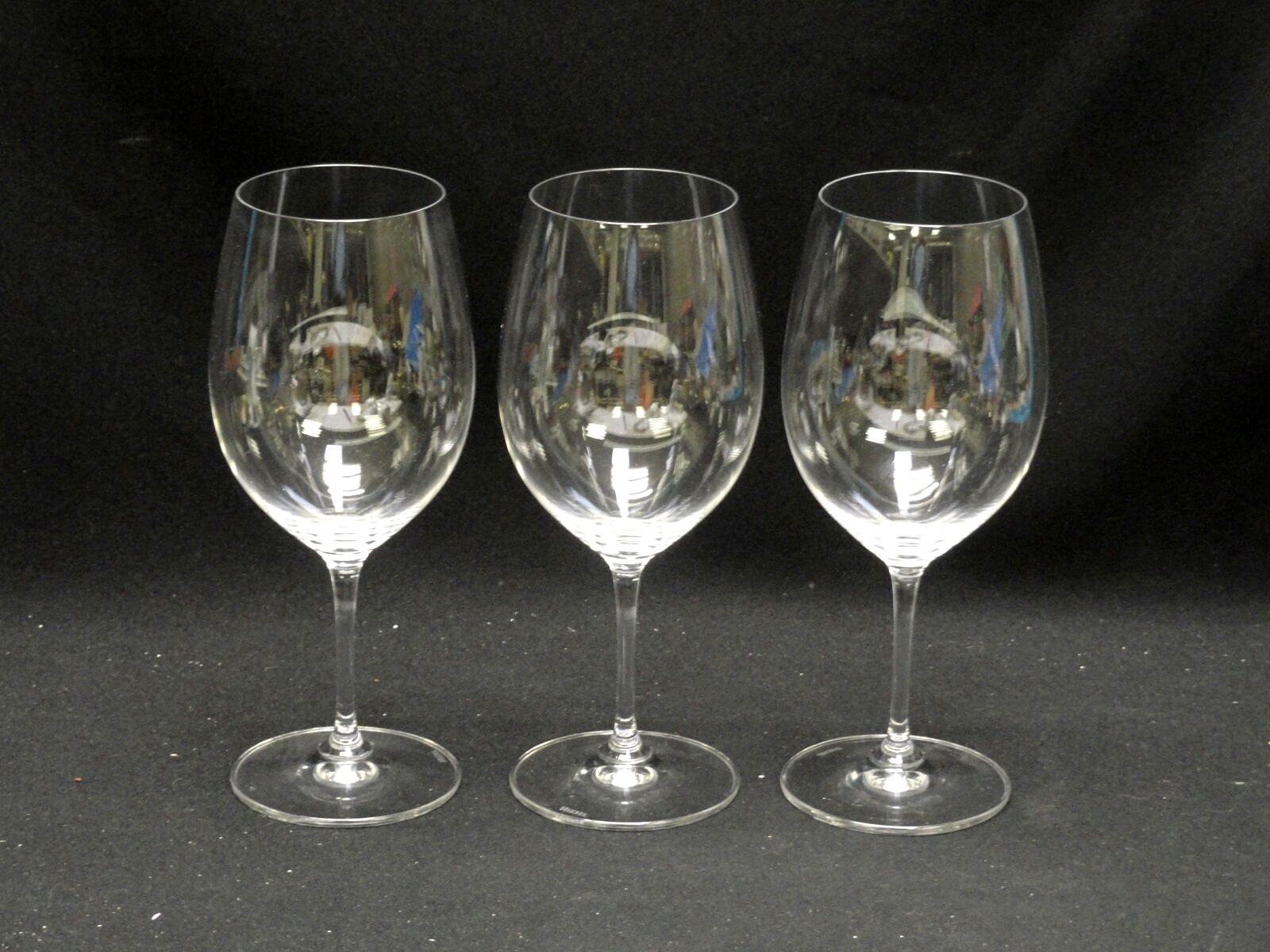 SET of 3 RIEDEL VERITAS ZINFANDEL GOBLET WINE GLASS ~9" OWNED BY LEE SCHRAGER