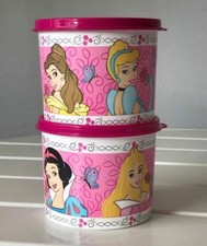 New Tupperware Disney Princess Canister Set/2 - 20 oz