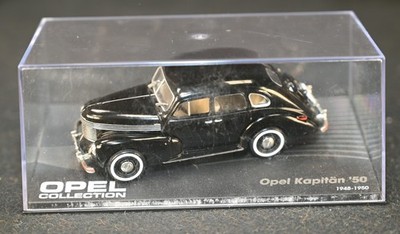 Rare Opel Collection 1:43 Scale Die-cast Opel Kapitän '50 1948-1950 Black IXO