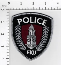 EASTERN KENTUCKY UNIVERSITY ( ESU ) ### COLLECTIBLE POLICE EMBROIDERED PATCH