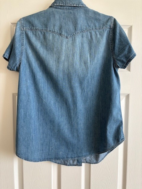 Levi's denim button down shirt - image 2