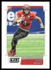 2019 Panini Score #401 Antoine Wesley Rookie RC Texas Tech football card. rookie card picture