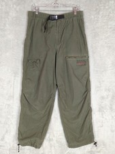 Vtg Y2K Old Navy Baggy Cargo Pants Men Sz M Green Paratrooper gorpcoe Streetwear