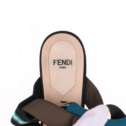 Fendi Colibri Fabric Flat Pumps 36 Ladies' Multicolor Mesh Strap There is peelin - Picture 9 of 17