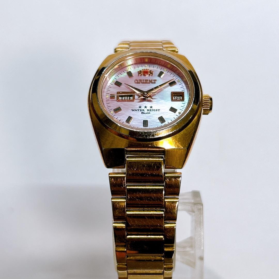 Ends Today Orient Three Star Shell Dial Ladies NQ… - image 5