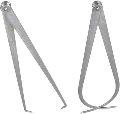 300mm/12 inch Long Firm Joint Metal Measurement Inside Outside Caliper 2 Pcs