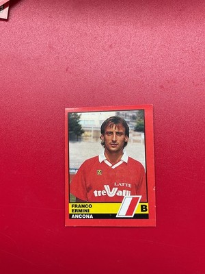 Vallardi 1989/90 N 383 FRANCO ERMINI Ancona Footballers D Italia Figurine 