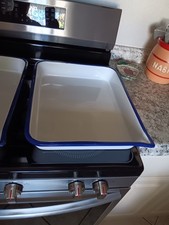 Vintage Enamel Photo Developing Trays Lot Of 2