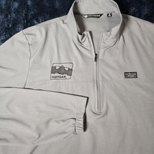 Travis Mathew 1/4 Zip Indycar Men's XL Wanderlust Gray Pullover Golf Shirt
