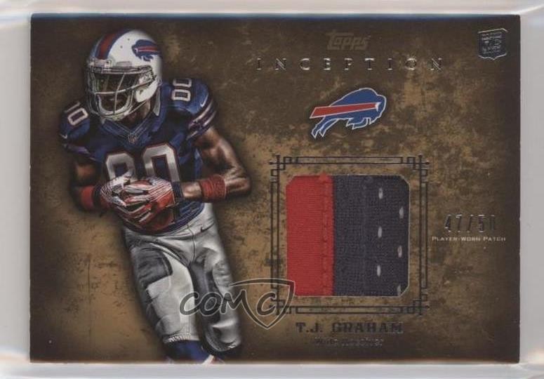 2012 Topps Inception Rookie Relics Gold 47/50 TJ Graham #RP-TG Patch RC 1t6