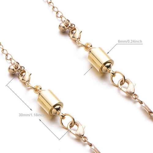 Zpsolution Cierres Magnéticos para Joyería para Collar Pulsera, Sistema de Atornillado Langosta - Imagen 5 de 12