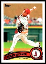 Jered Weaver 2011 Topps #75 Angels MLB READ FREE SHIPPING AutographDen