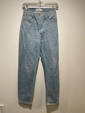 ABERCROMBIE  FITCH The Dad High Rise Button Fly Denim Jeans Women's Size 25