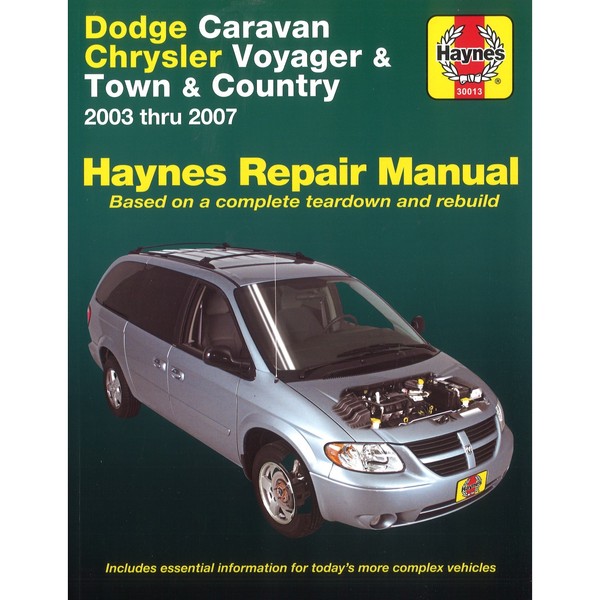 Dodge Caravan Chrysler Voyager Town Country 2003-2007 Reparaturanleitung Haynes-image