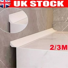 2/3M Bendable Bathroom Bath Edging Seal Trim Strip Water Barrier Self-Cu-tting