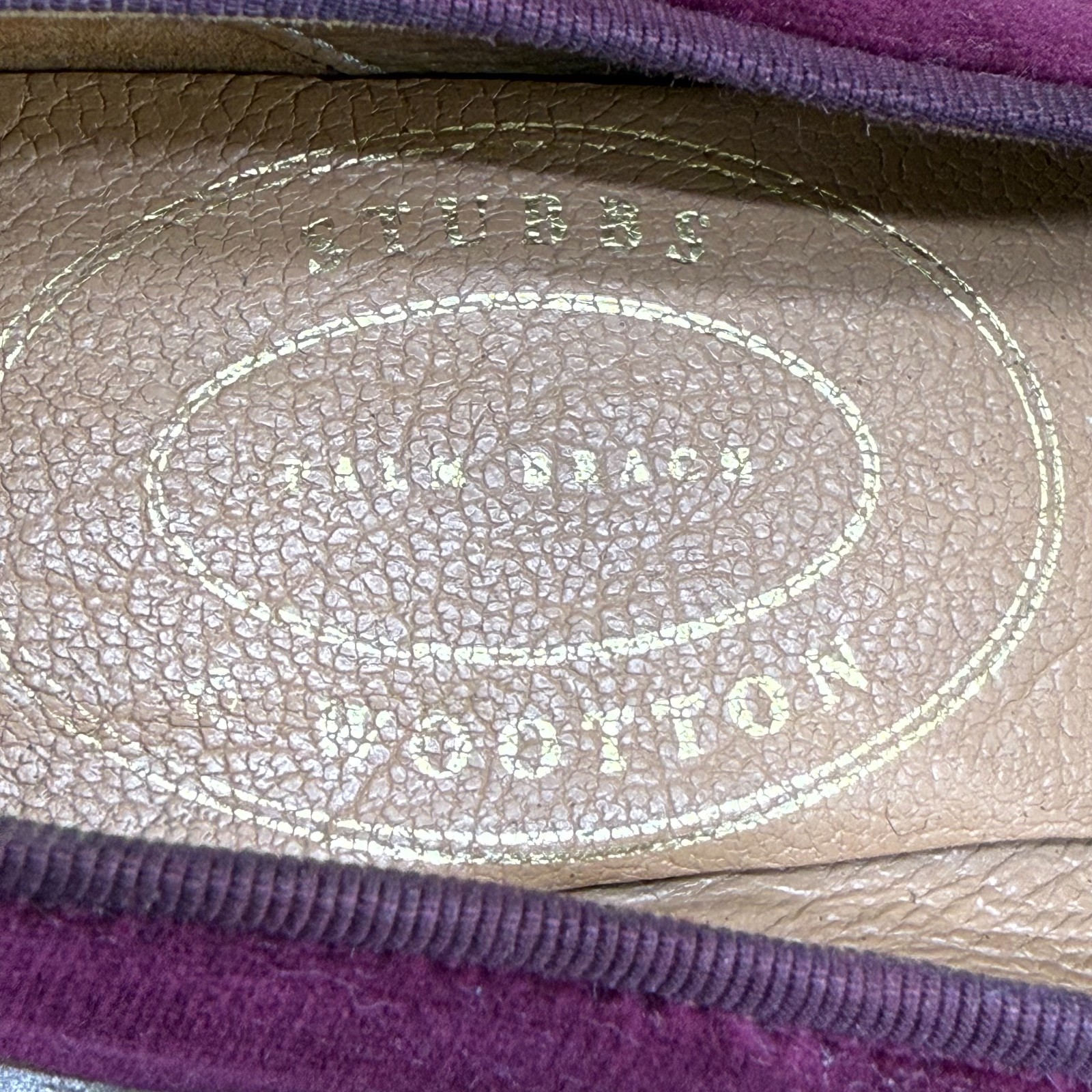 Stubbs & Wootton Bee Loafers Womens 6 Purple Velvet Flats