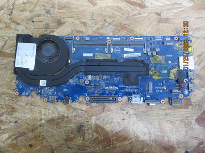 DELL LATITUDE E5570 MOTHERBOARD Core i7-6TH DP/N N98Y6 LA-C841P + FAN.