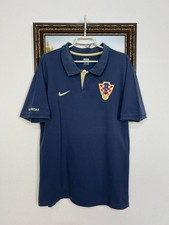 Vintage Nike Croatia Football Train Polo Shirt Soccer National Jersey Trikot XL